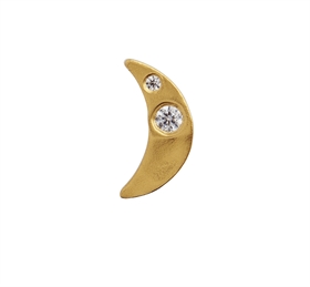 Stine A Øreringe - 1281-00-S Petit Bella Moon Earring, Gold